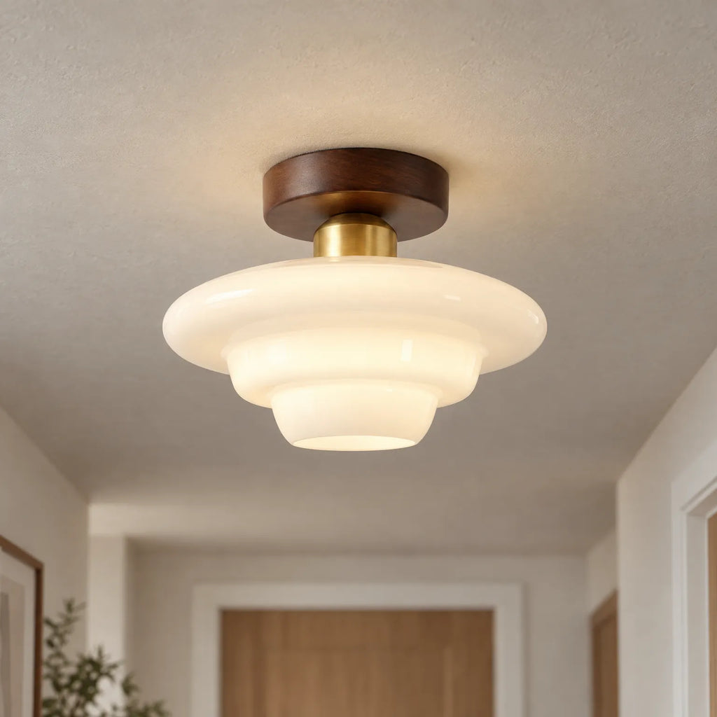 Novalis - Scandinavian Ceiling Light Illuminating Hallways