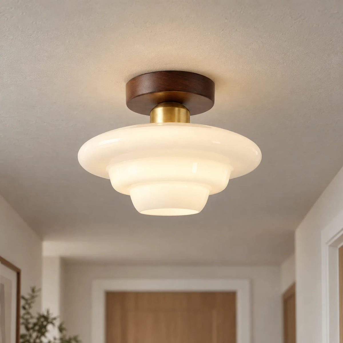 Novalis - Scandinavian Ceiling Light Illuminating Hallways