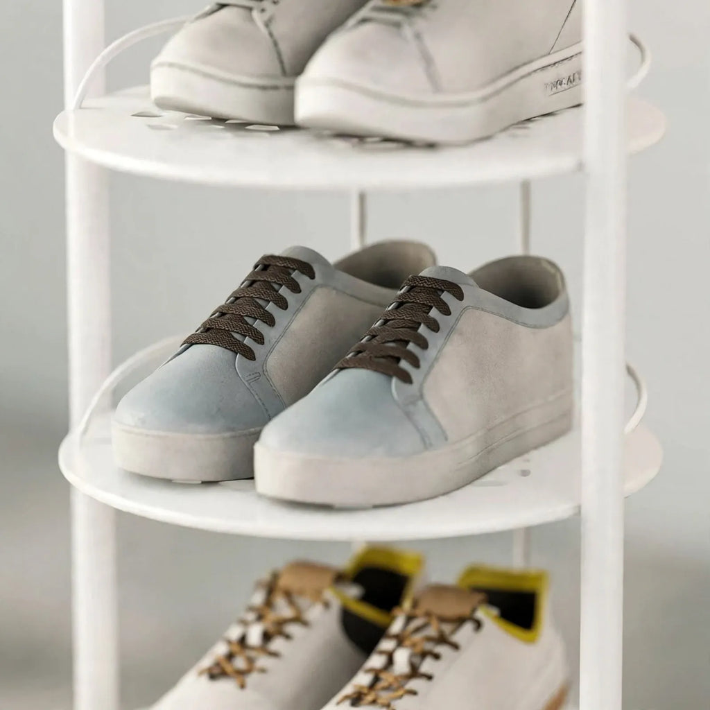 Novarix - Minimalist Vertical Round Shoe Rack Keep Daily Shoes Tidy And Out Of The Way By The Front Door