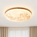 Noxelle - Round Flush Mount Ceiling Light Illuminate Living Spaces With A Warm, Gentle Glow