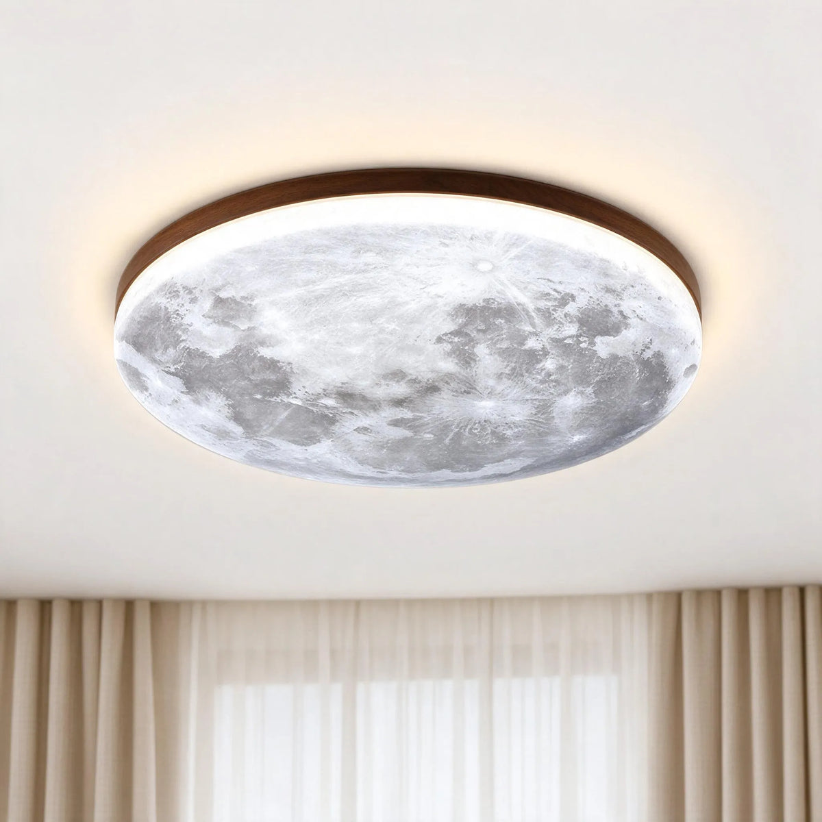 Noxelle - Round Flush Mount Ceiling Light Illuminate Living Spaces With A Warm, Gentle Glow