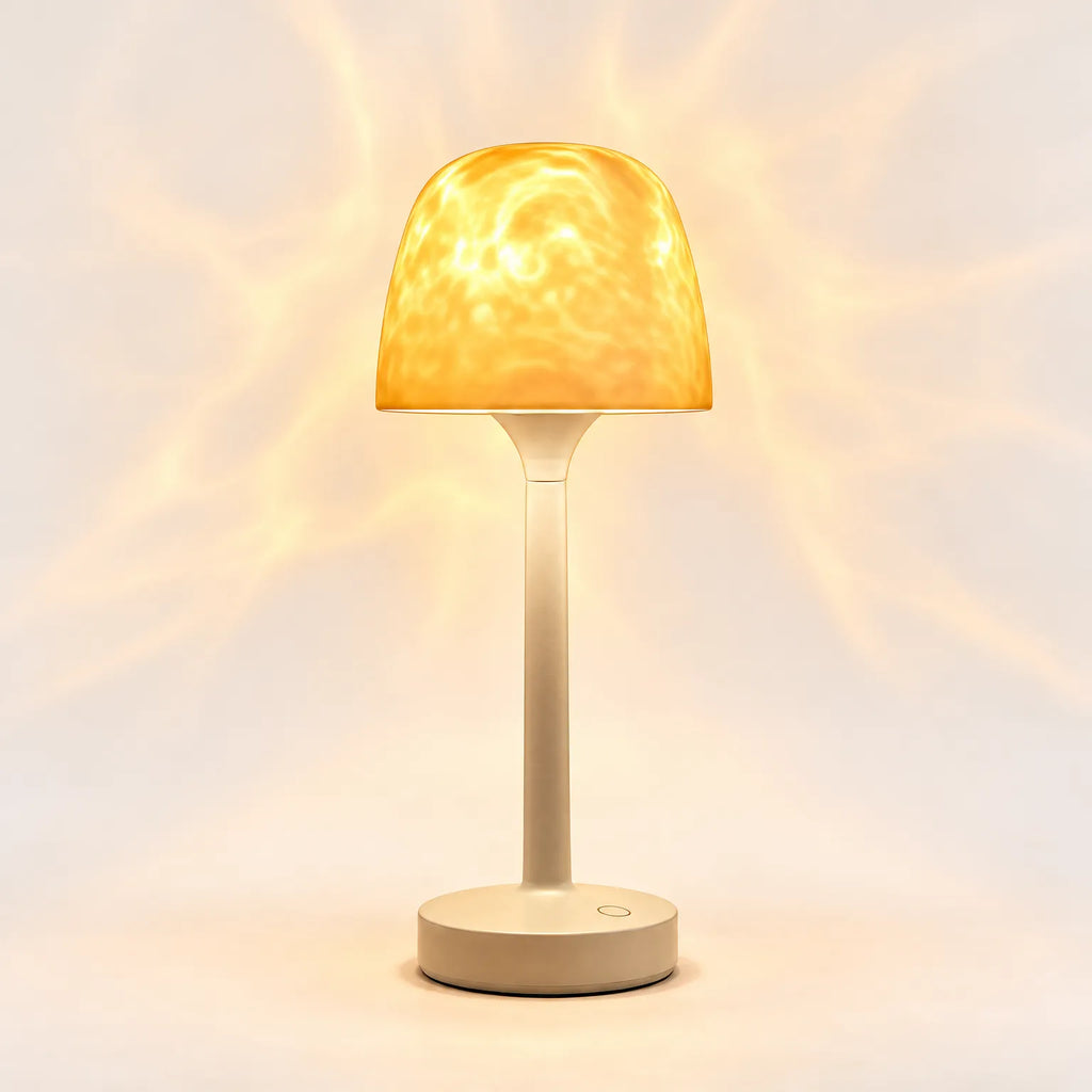 Noxida - Cordless Ambient Bedside Lamp Illuminating A Bedside Table