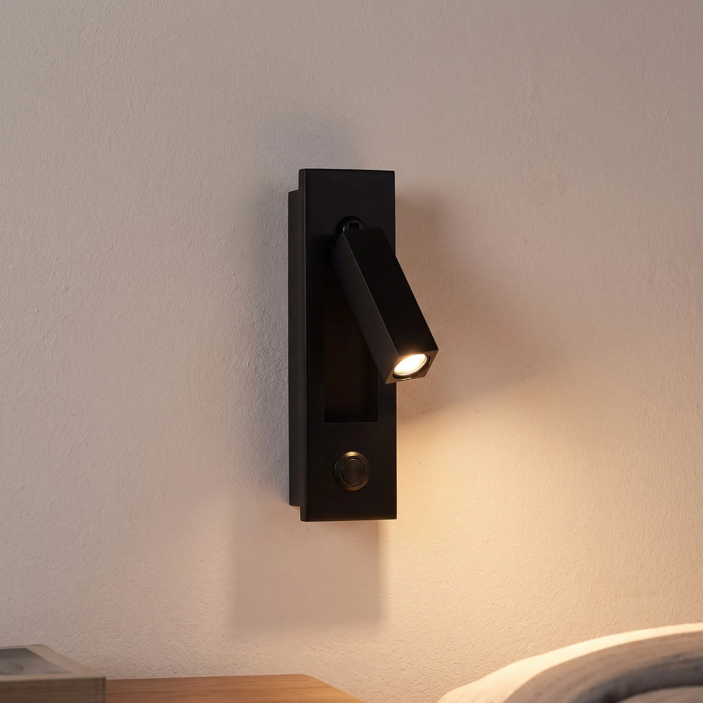 Nyxum - Recessed Folding Reading Wall Sconce Reading In Bed Without Disturbing A Sleeping Partner
