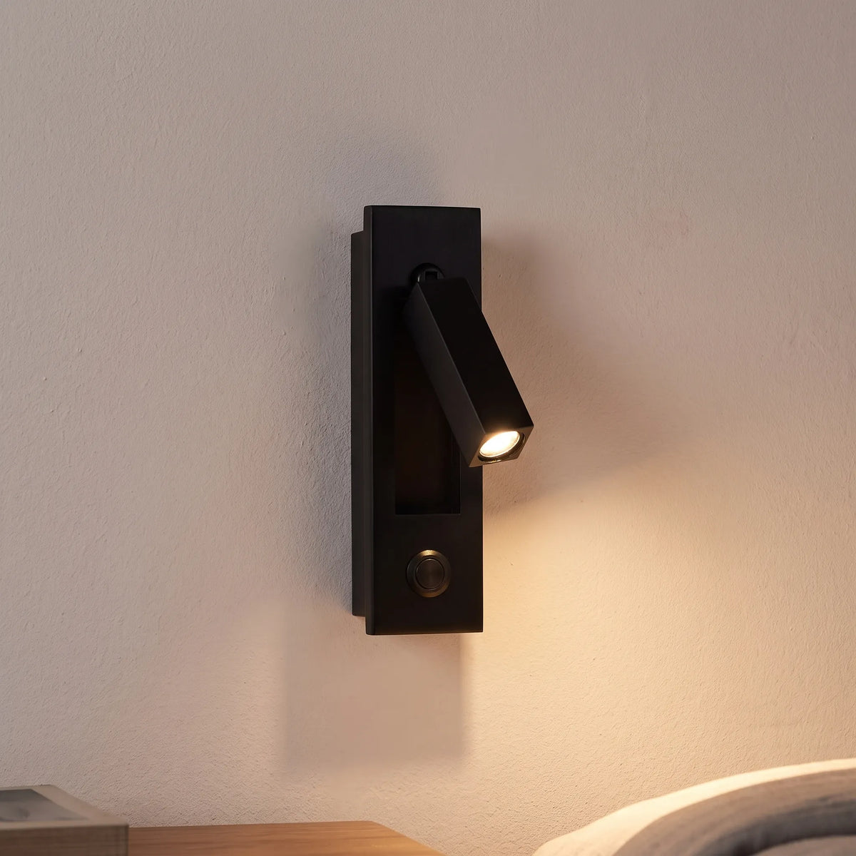 Nyxum - Recessed Folding Reading Wall Sconce Reading In Bed Without Disturbing A Sleeping Partner