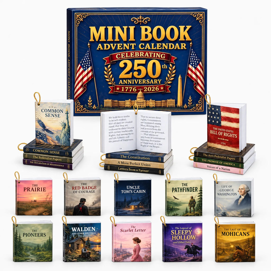Pagewick - Literary Advent Calendar With Mini Books Counting Down To Christmas One Day At A Time