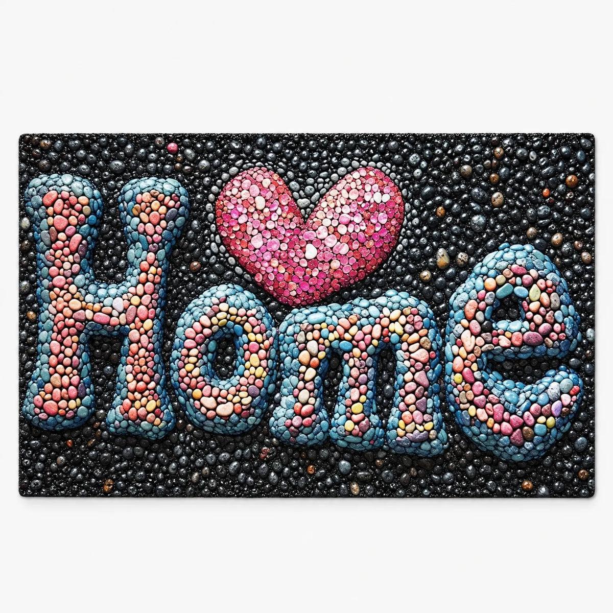 Pebbly - Pebble Print Bath Mat For Bathroom Floors Stepping Out Of The Shower Onto A Dry, Grippy Surface