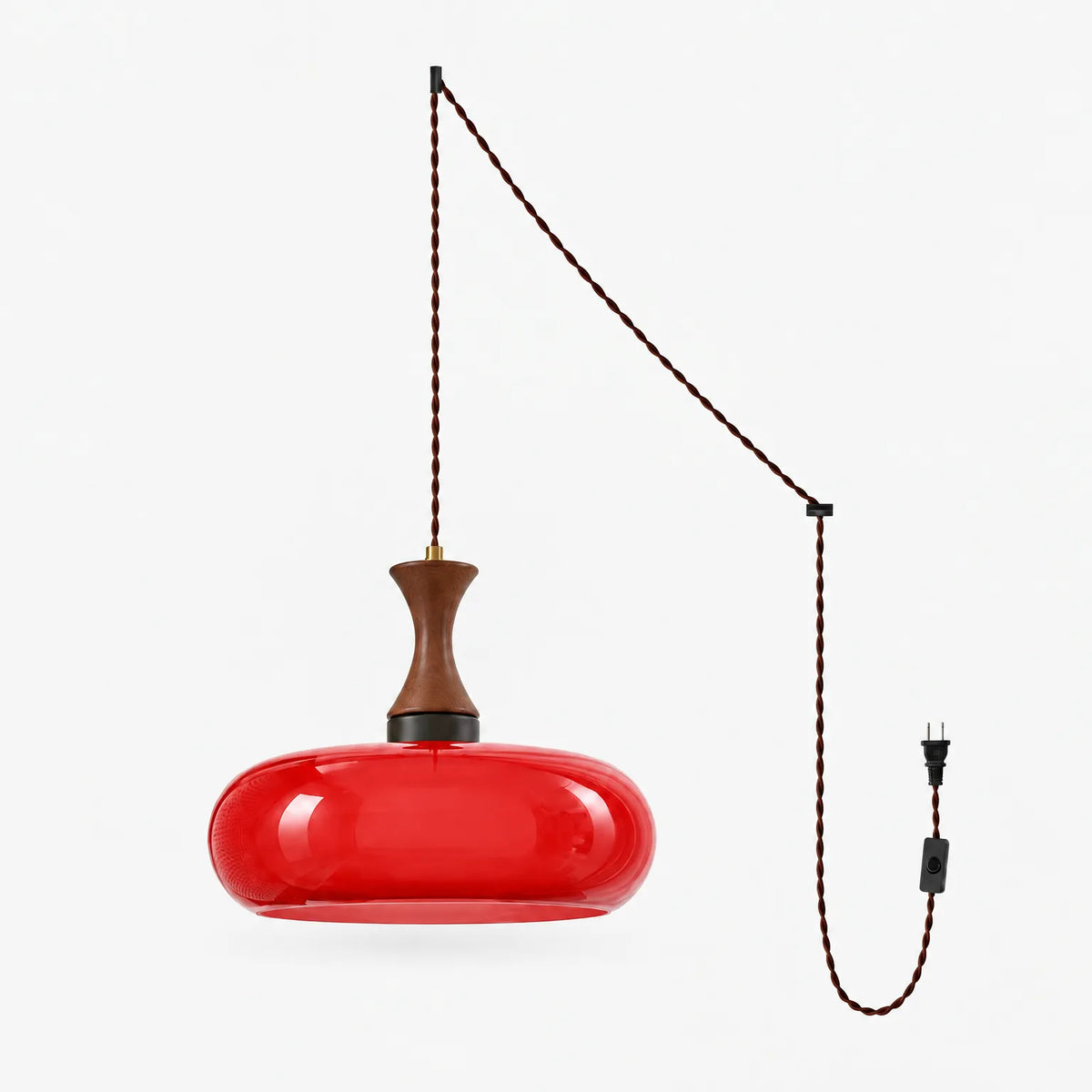 Pendaro - Vintage-Style Glass Pendant Lamp Illuminating Dark Corners