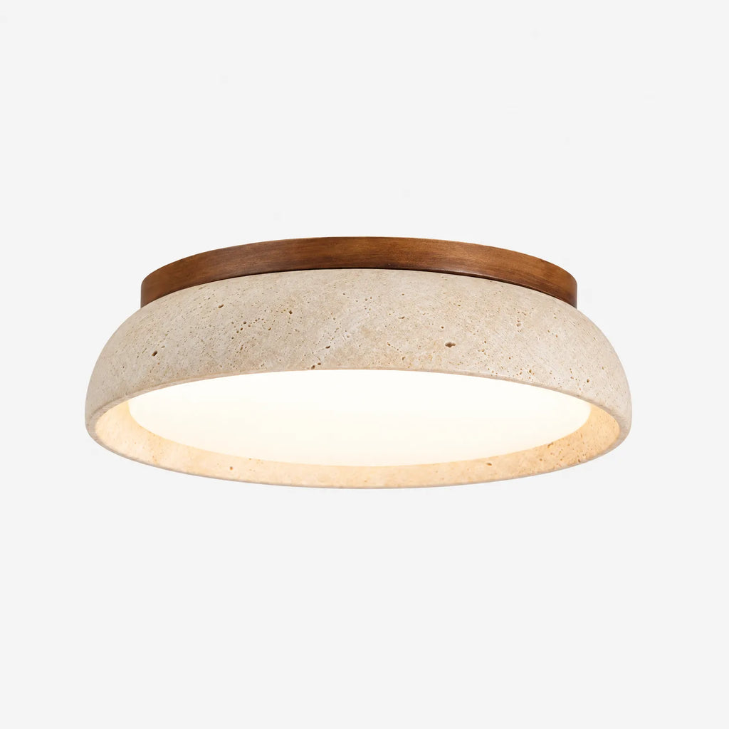 Pietra - Stone Flush Mount Ceiling Light Illuminating Living Spaces
