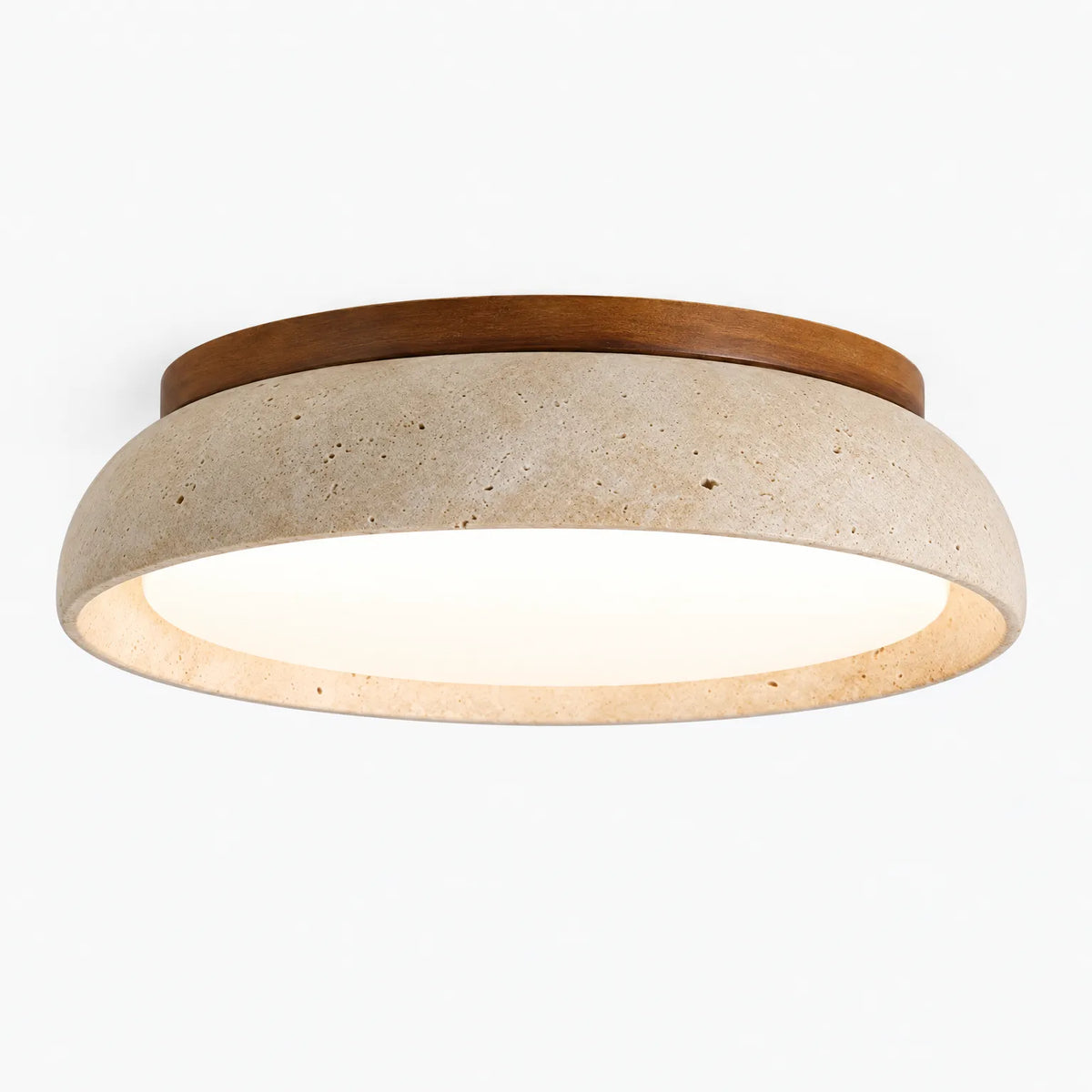 Pietra - Stone Flush Mount Ceiling Light Illuminating Living Spaces