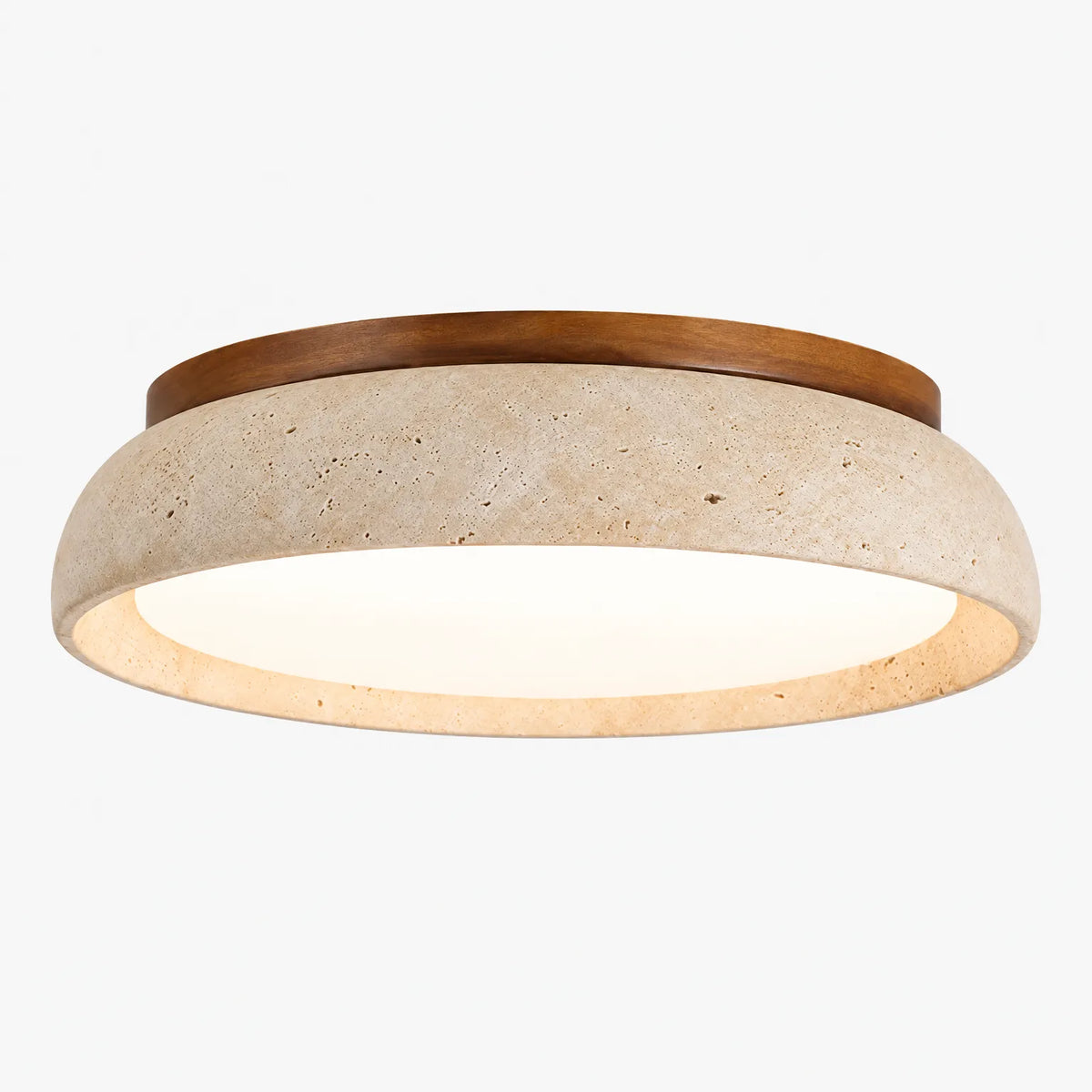 Pietra - Stone Flush Mount Ceiling Light Illuminating Living Spaces