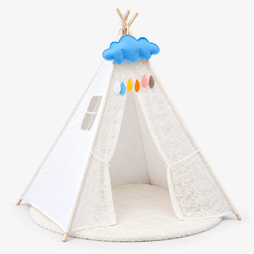 Pivari - Foldable Indoor Teepee Play Tent Setting Up An Indoor Play Area