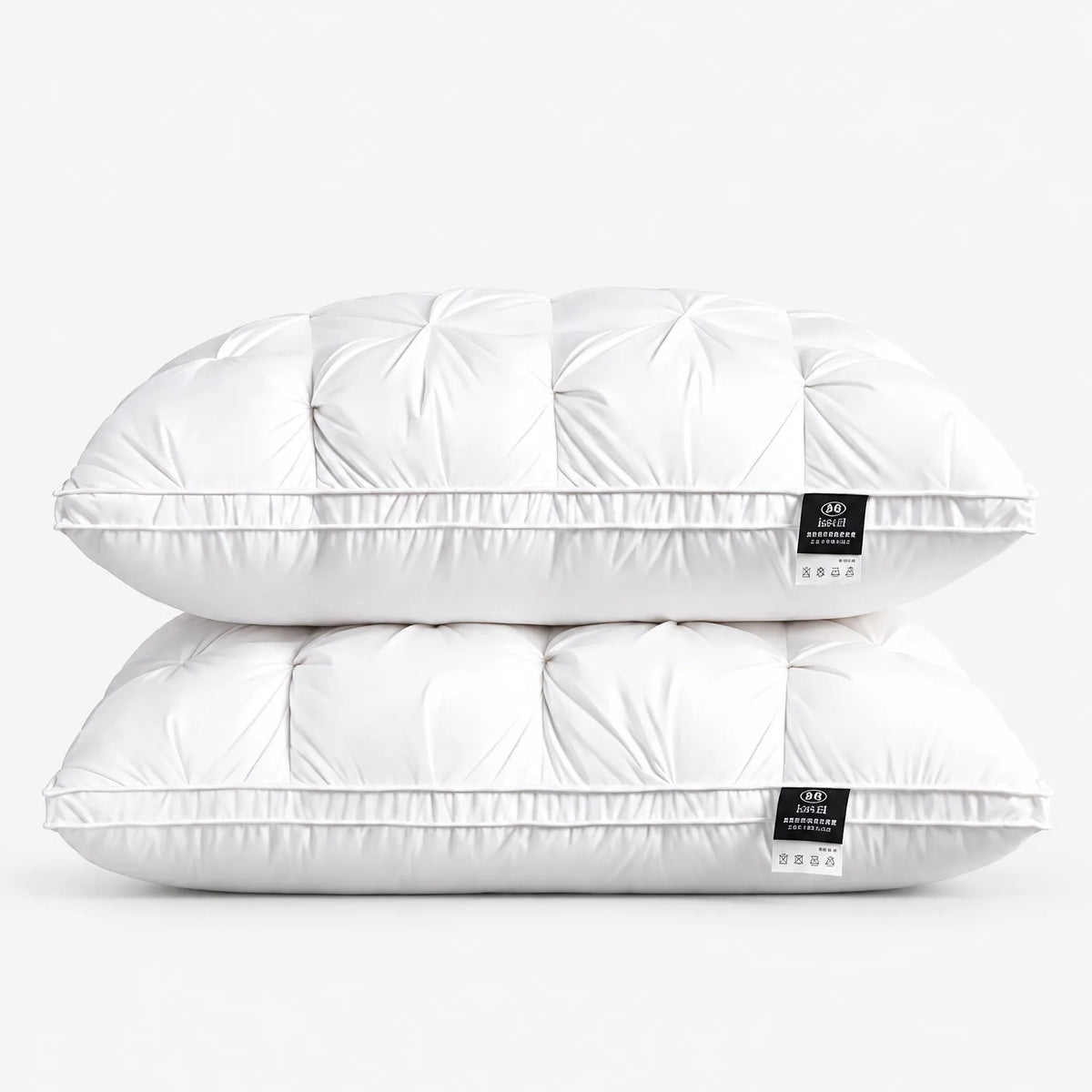 Plumoso - Tufted Down Pillow Supporting The Neck