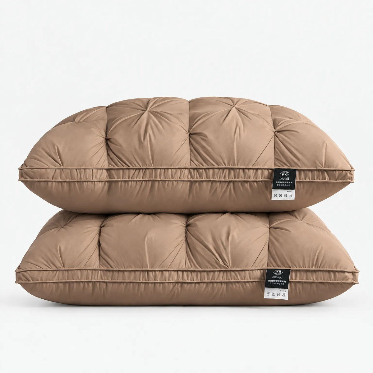 Plumoso - Tufted Down Pillow Supporting The Neck