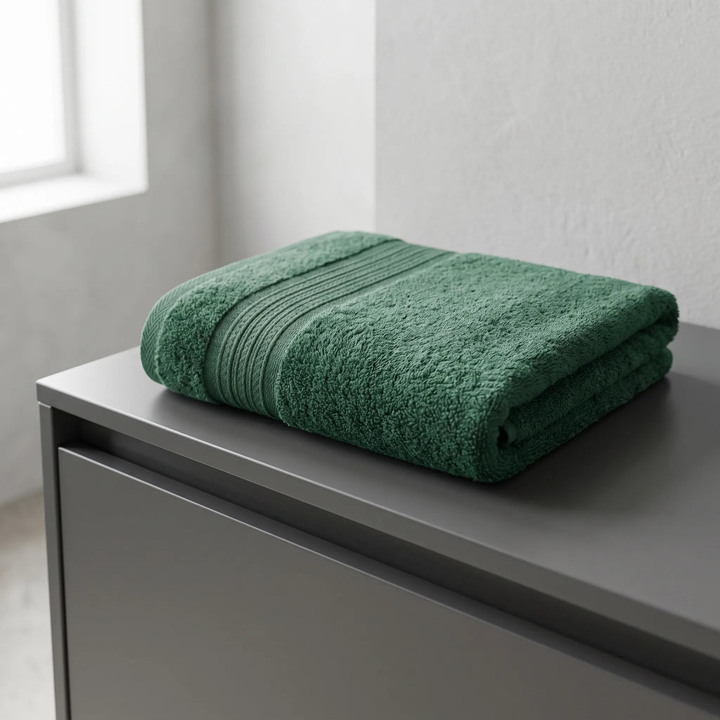PlushLinen - Eight-Piece Matching Towel Set Drying Off