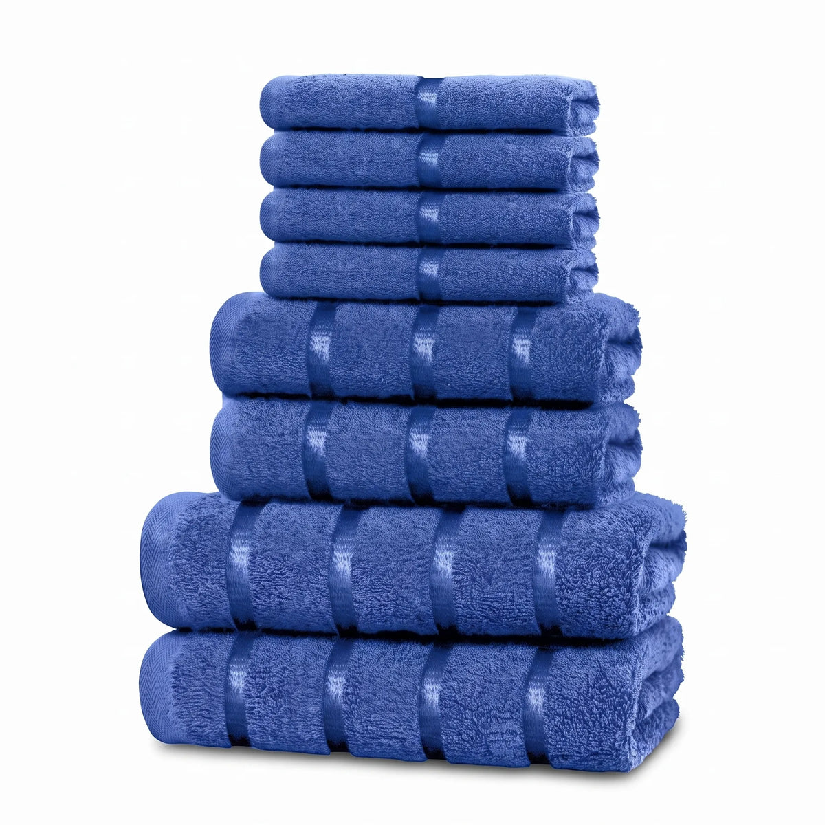 PlushLinen - Eight-Piece Matching Towel Set Drying Off
