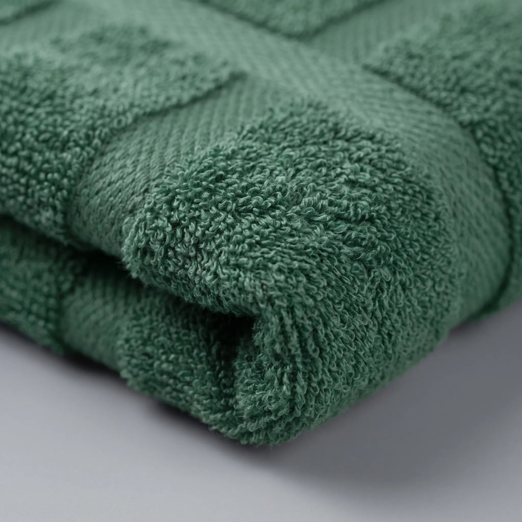 PlushLinen - Eight-Piece Matching Towel Set Drying Off