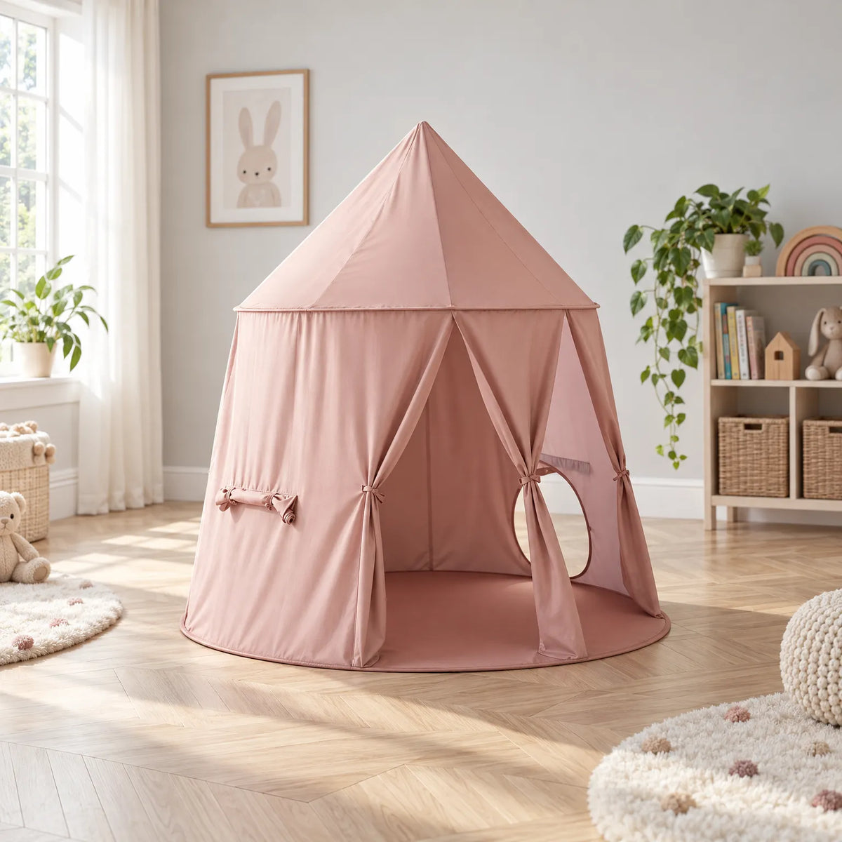Pompod - Childrens Pop Up Play House Setting Up An Indoor Camp
