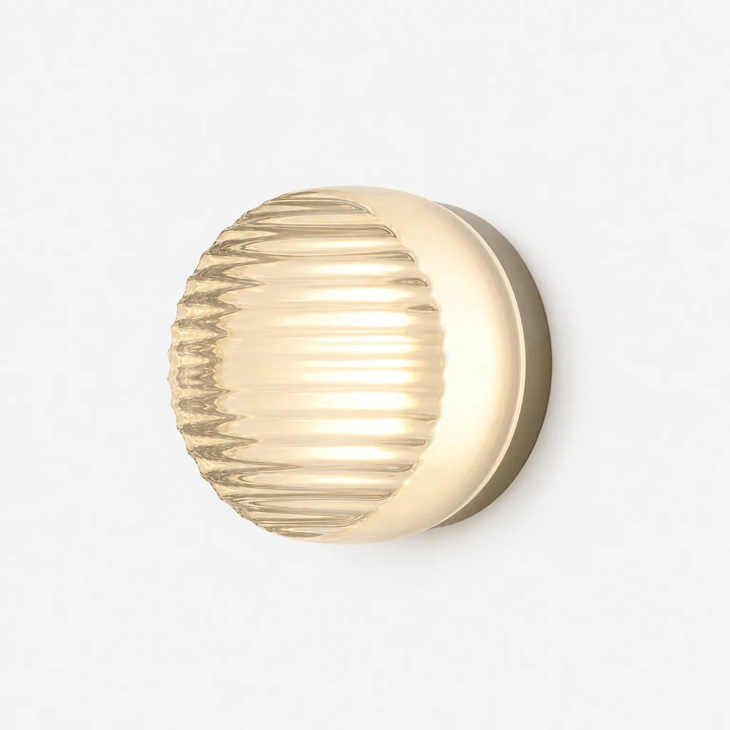 Radiance - Contemporary Ribbed Wall Light Illuminating Dark Corners
