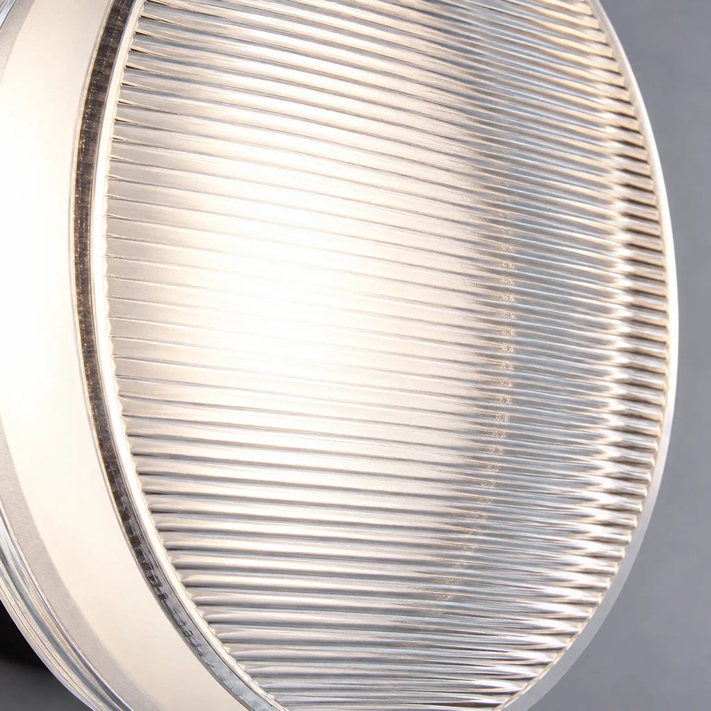 Radiance - Contemporary Ribbed Wall Light Illuminating Dark Corners