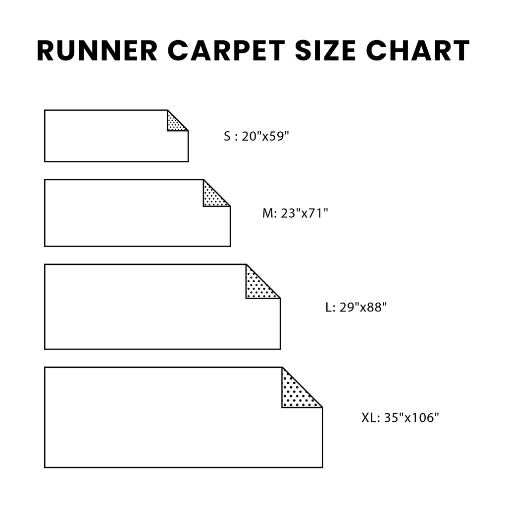 Black runner carpet with a skeleton and skull on a cracked ground design