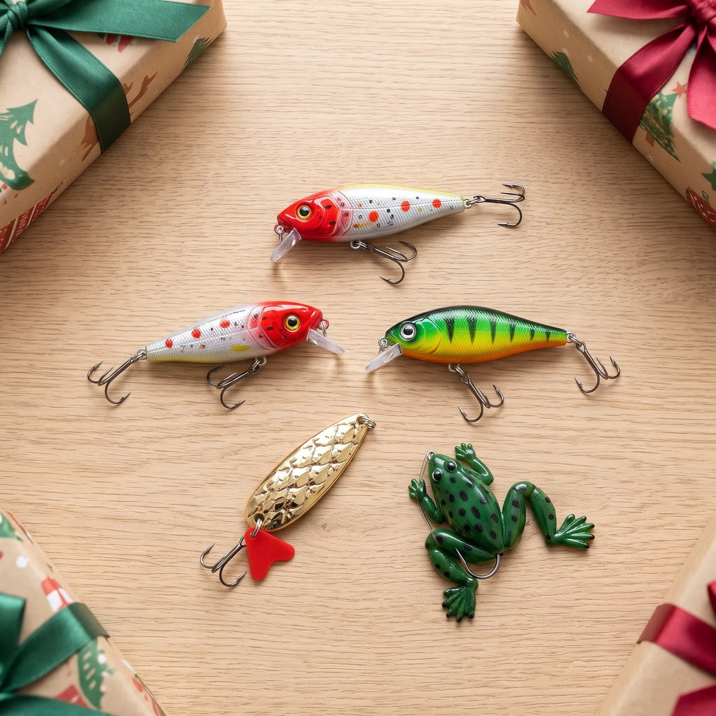Sealune - Fishing Lure Advent Calendar With 24 Lures Count Down To Christmas With A Small Surprise Each Morning