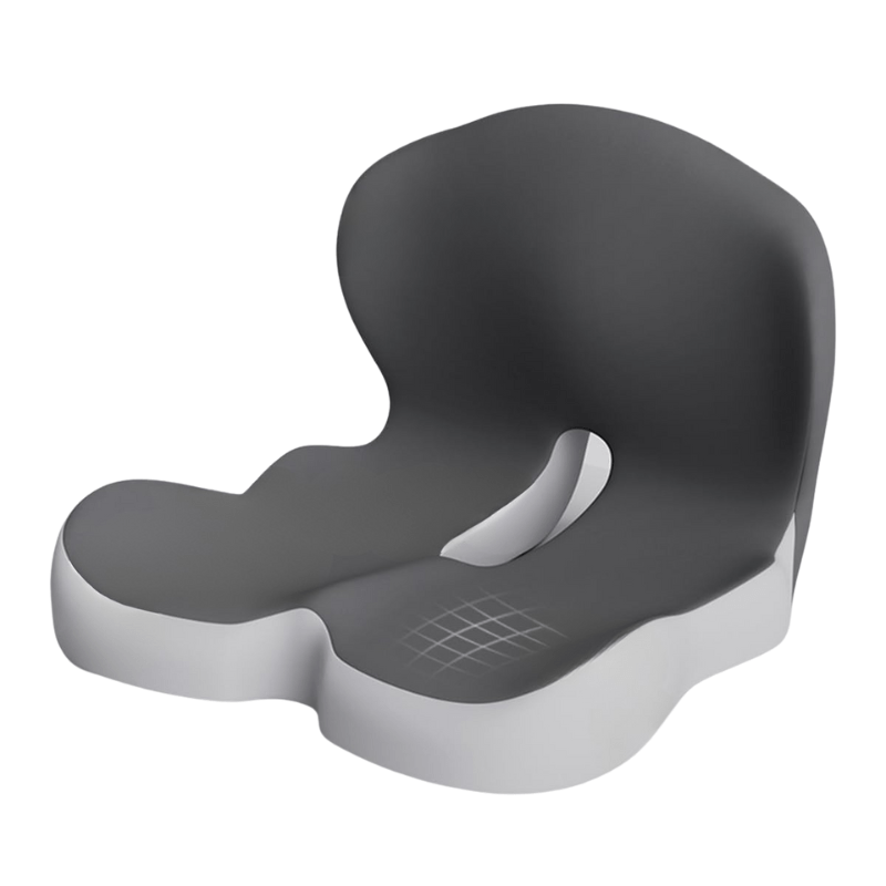 Contoured memory foam seat cushion with central opening