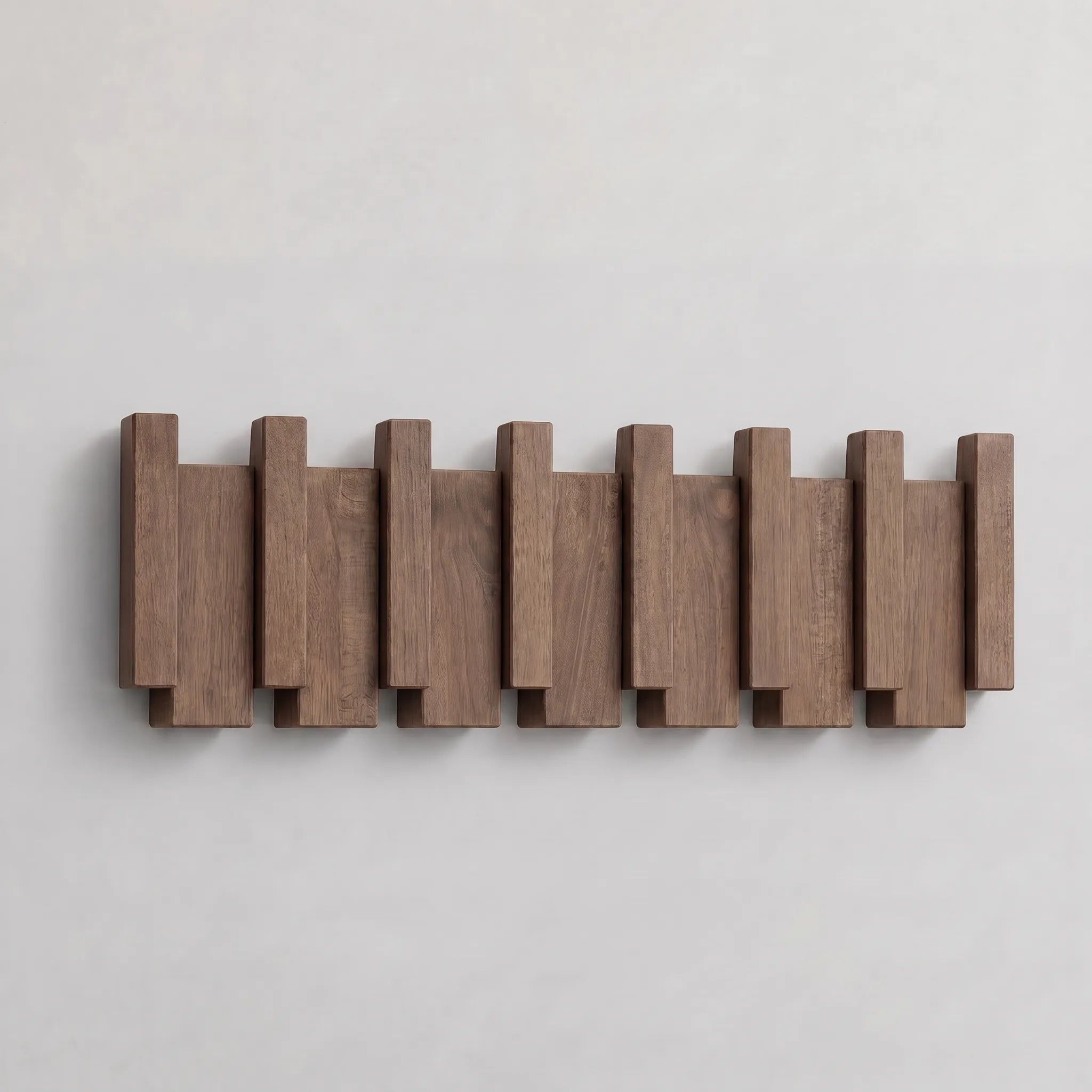 Slator - Minimalist Slatted Wall Coat Rack Hanging Daily Jackets