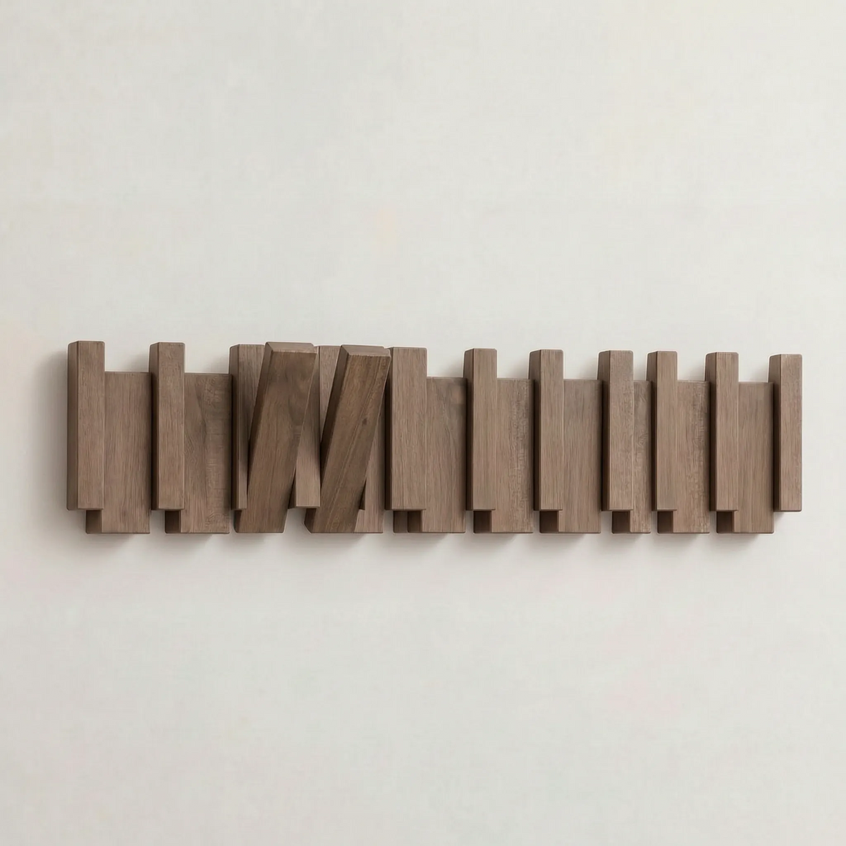 Slator - Minimalist Slatted Wall Coat Rack Hanging Daily Jackets