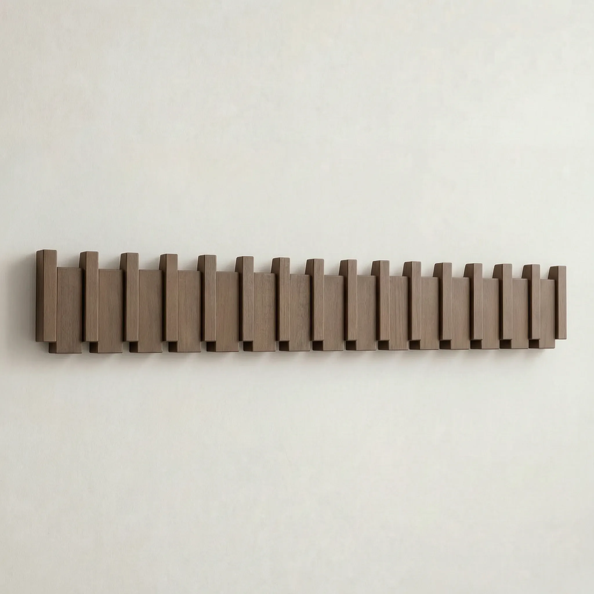 Slator - Minimalist Slatted Wall Coat Rack Hanging Daily Jackets