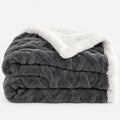 Snugglely - Textured Fleece Throw Relaxing On Sofas