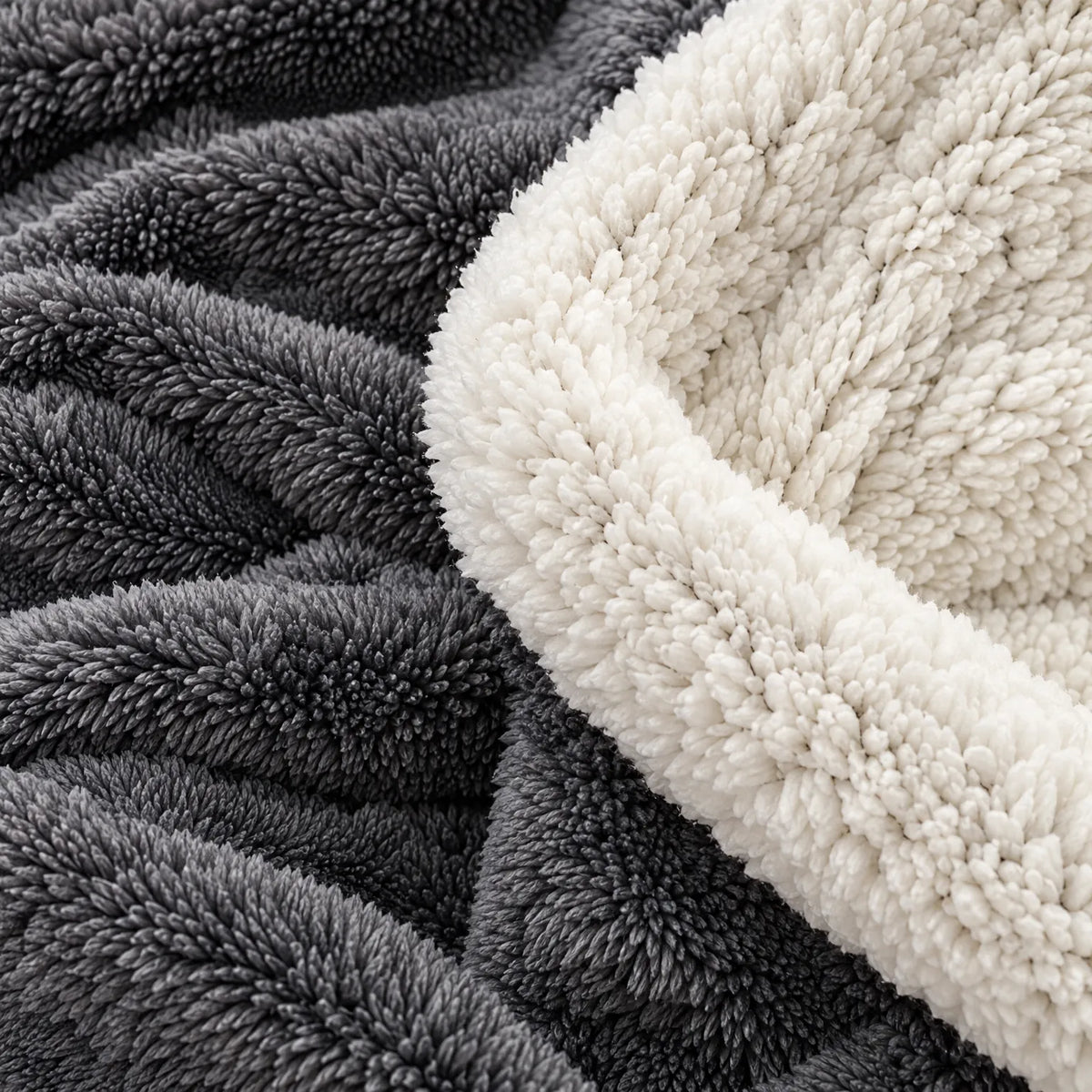 Snugglely - Textured Fleece Throw Relaxing On Sofas
