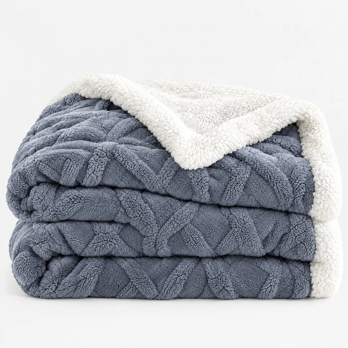 Snugglely - Textured Fleece Throw Relaxing On Sofas