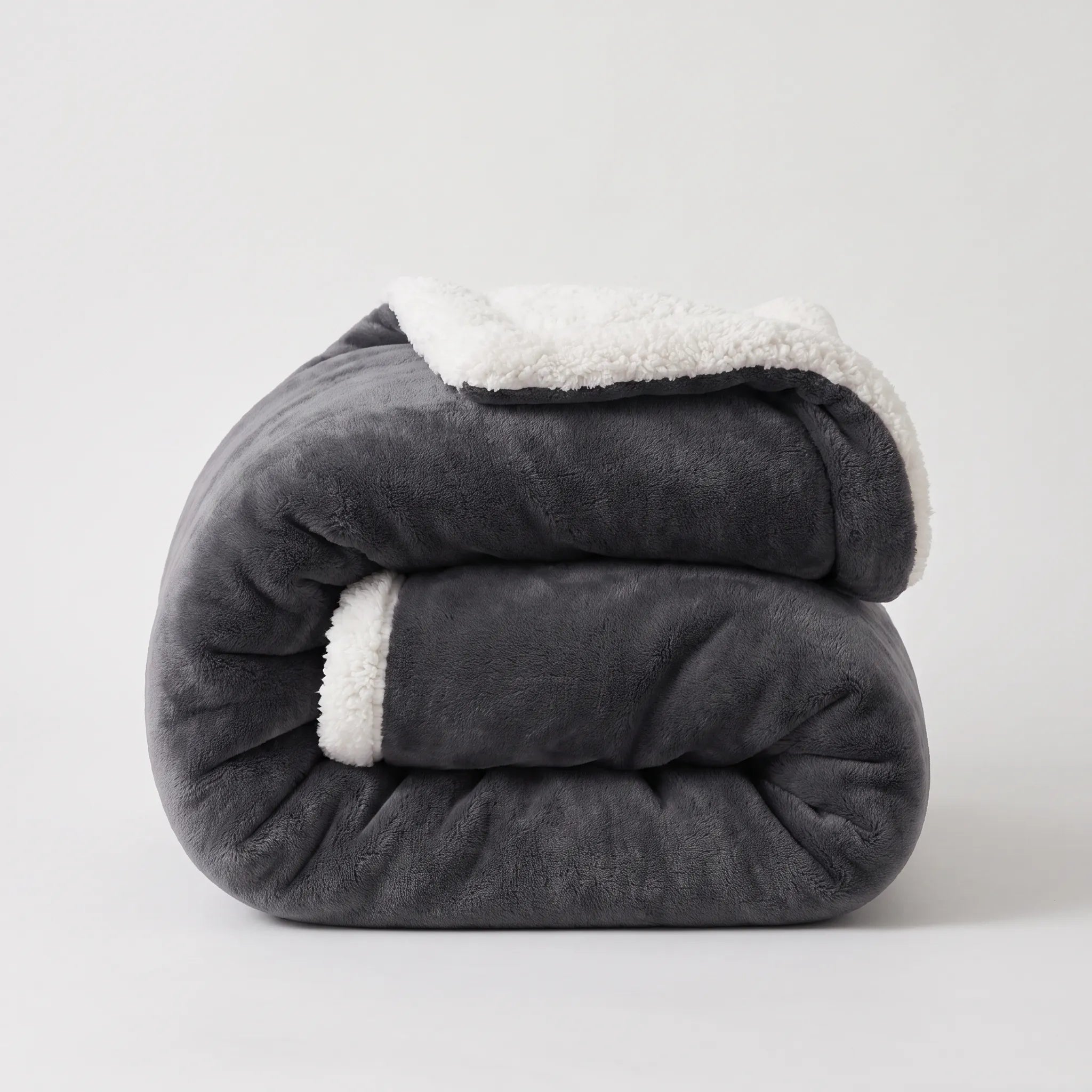 SnugglySoft - Double-Sided Contemporary Sherpa Throw Blanket Couch Lounging