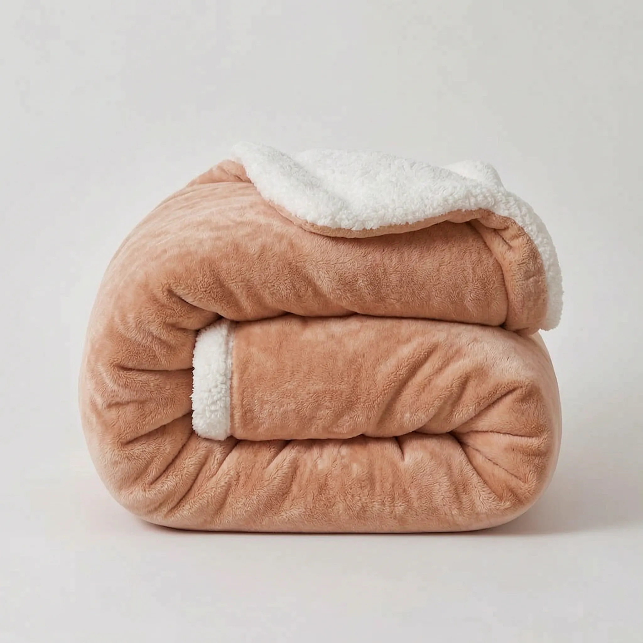 SnugglySoft - Double-Sided Contemporary Sherpa Throw Blanket Couch Lounging