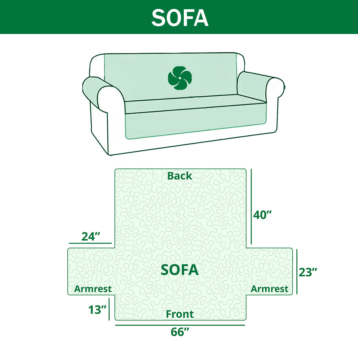 Beige quilted sofa cover with Western cowboy boot saddle and horseshoe design