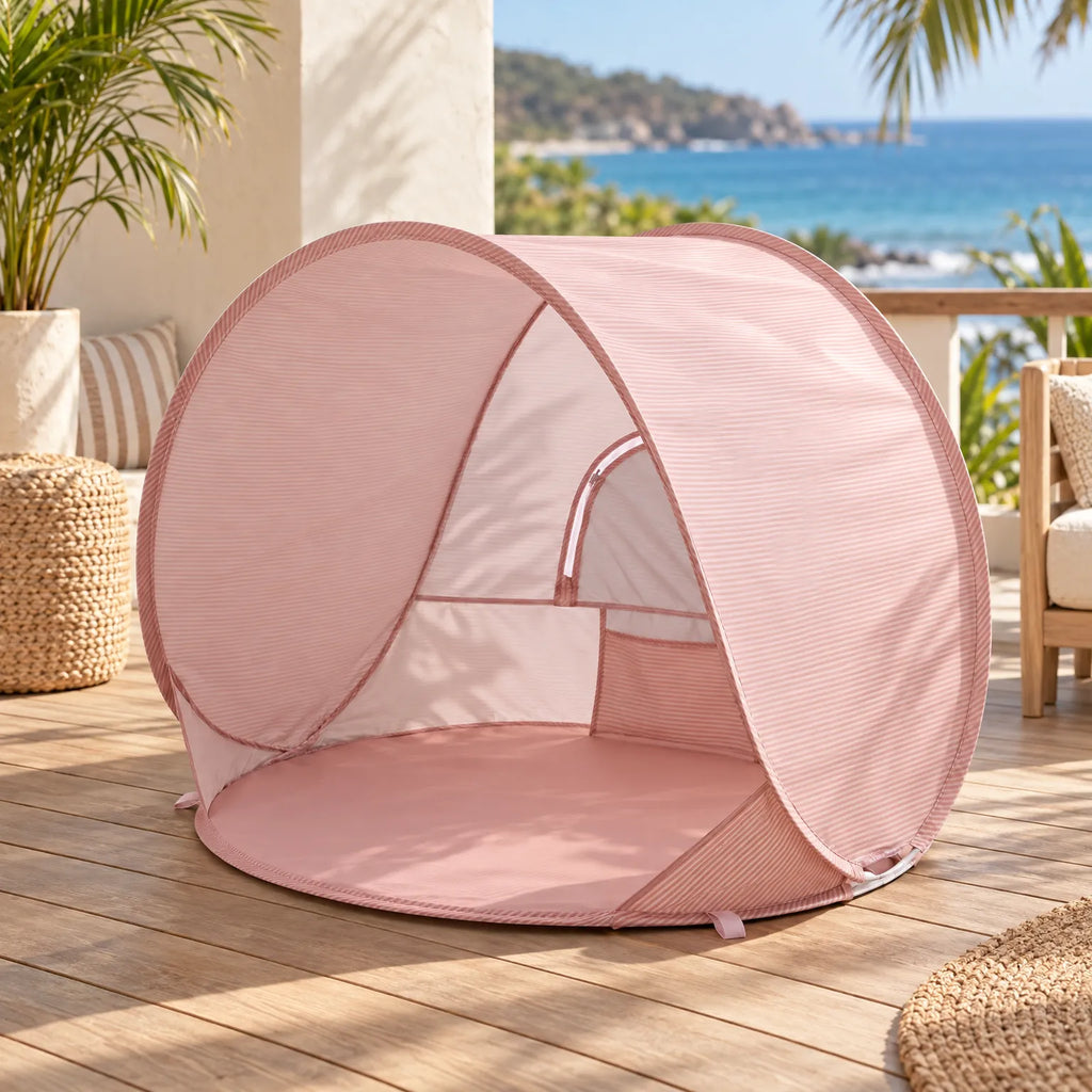 Solacove - Baby Beach Shade Tent Setting Up Shade At The Beach