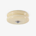 Solstice - Art Deco Semi Flush Mount Ceiling Light Illuminating Living Rooms