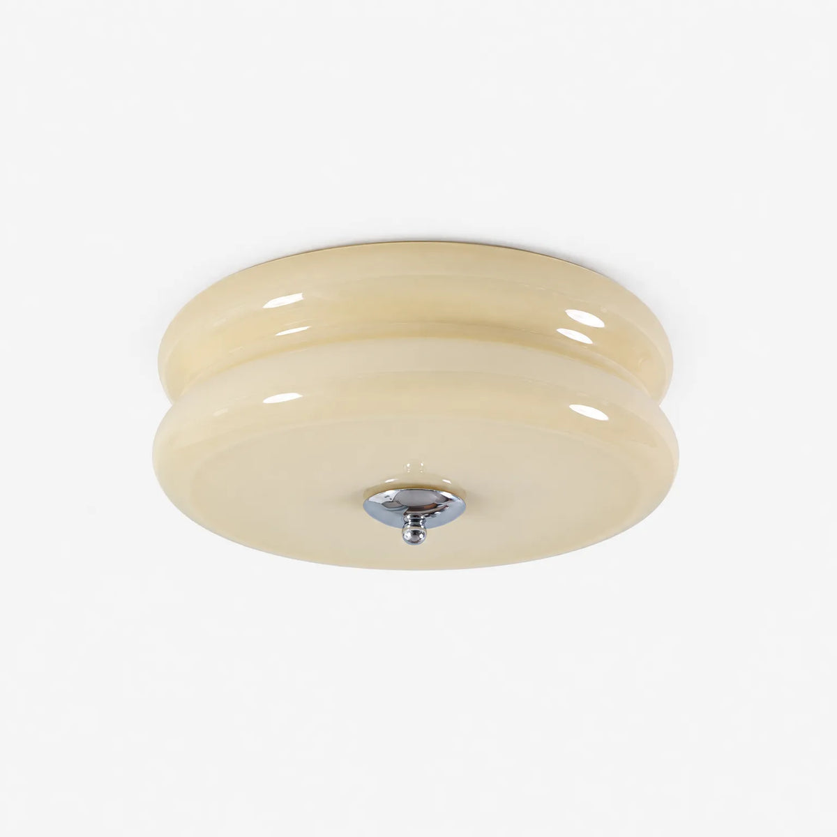 Solstice - Art Deco Semi Flush Mount Ceiling Light Illuminating Living Rooms