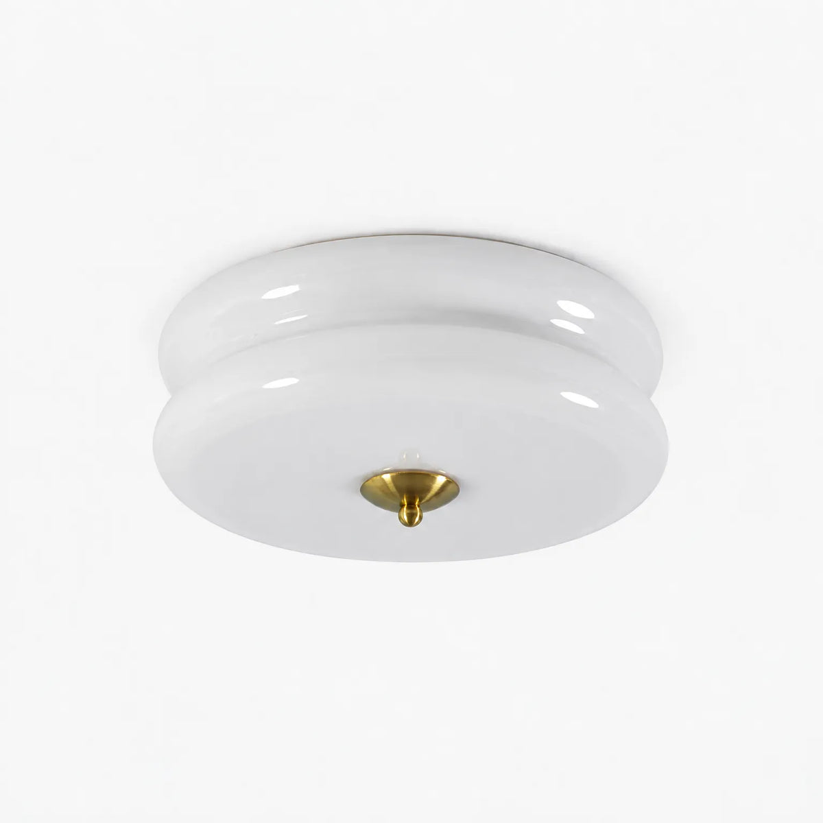 Solstice - Art Deco Semi Flush Mount Ceiling Light Illuminating Living Rooms