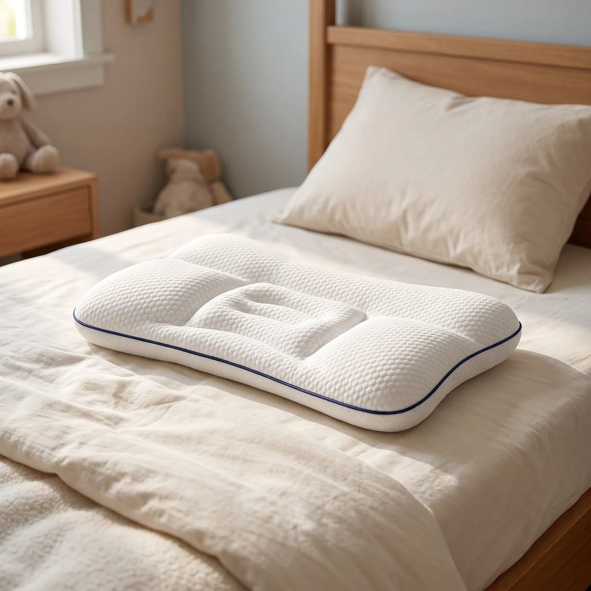 Somnidot - Contoured Paediatric Sleep Pillow Supporting Natural Head And Neck Alignment During Sleep