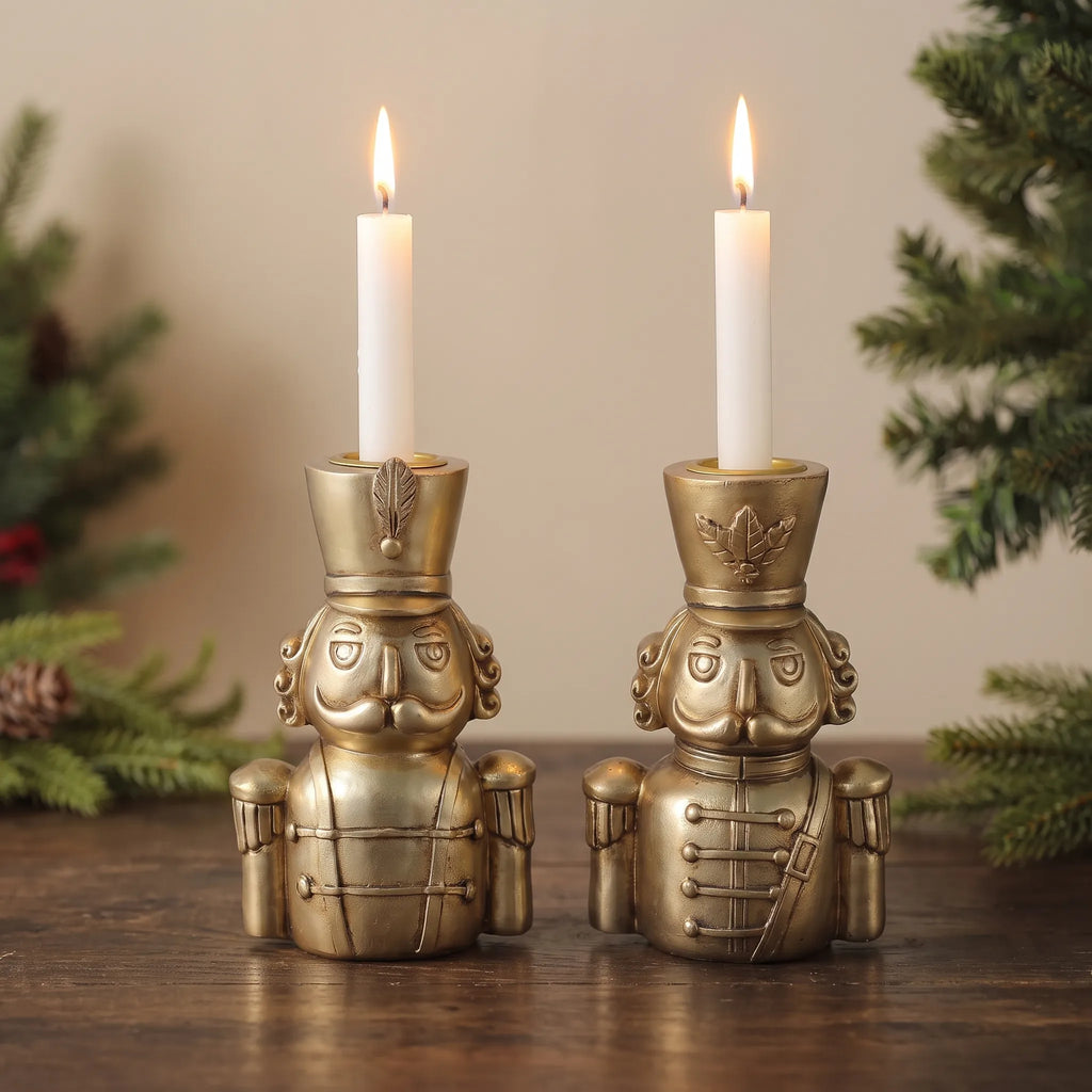 Sorvane - Festive Tabletop Taper Candle Holder Holding Taper Candles On A Table