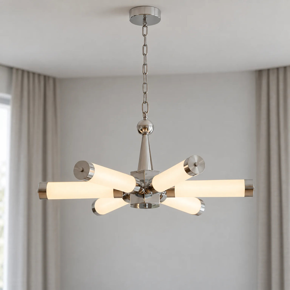 Stell - Modern Cylindrical Ceiling Light Illuminating Living Spaces