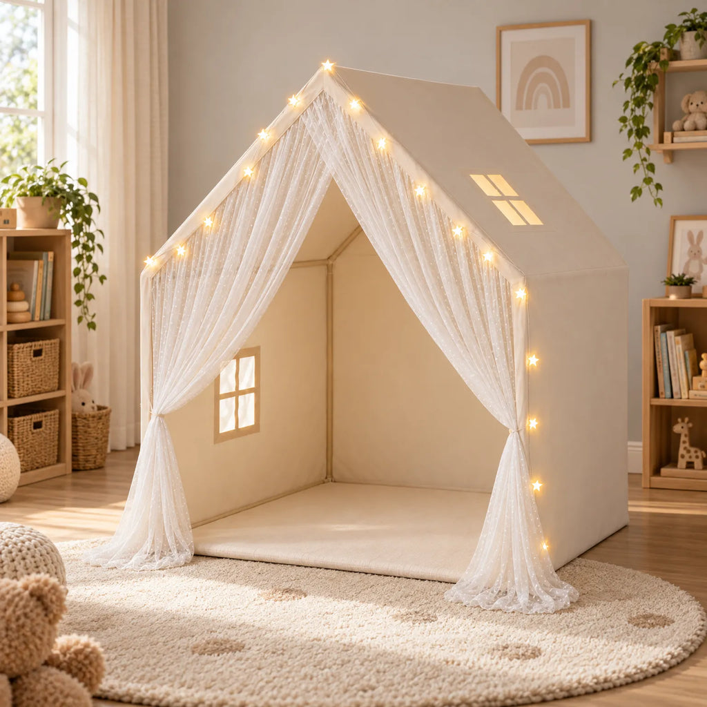Stellet - Indoor Kids Play Tent Setting Up A Reading Nook