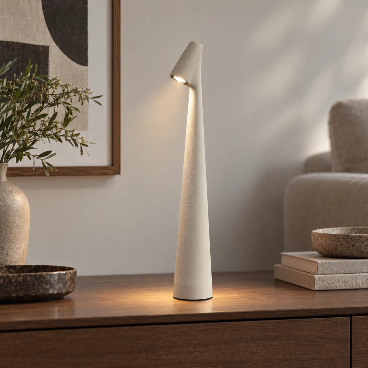 Taper - Cordless Table Lamp Reading In Bed