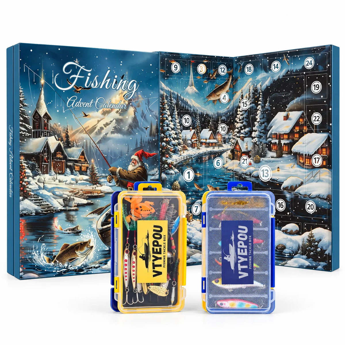 Tarnio - Christmas Countdown Calendar With Fishing Lures Count Down To Christmas With A Fishing Twist