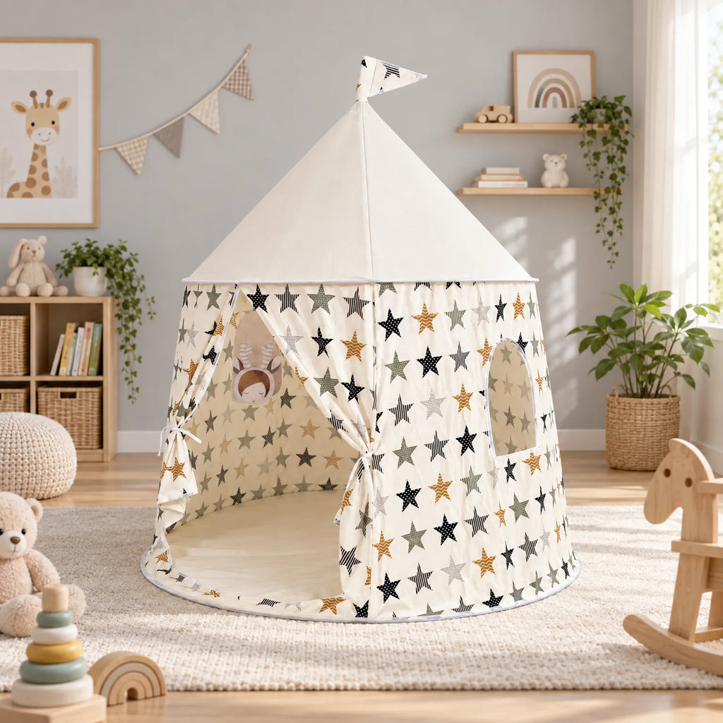 Teepeo - Childrens Teepee Play Tent Setting Up A Reading Corner