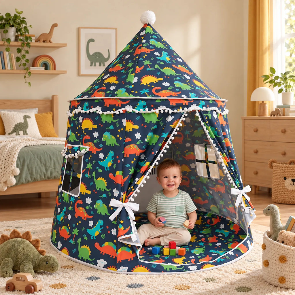 Tipiara - Childrens Foldable Indoor Play Tent Creating A Quiet Reading Corner