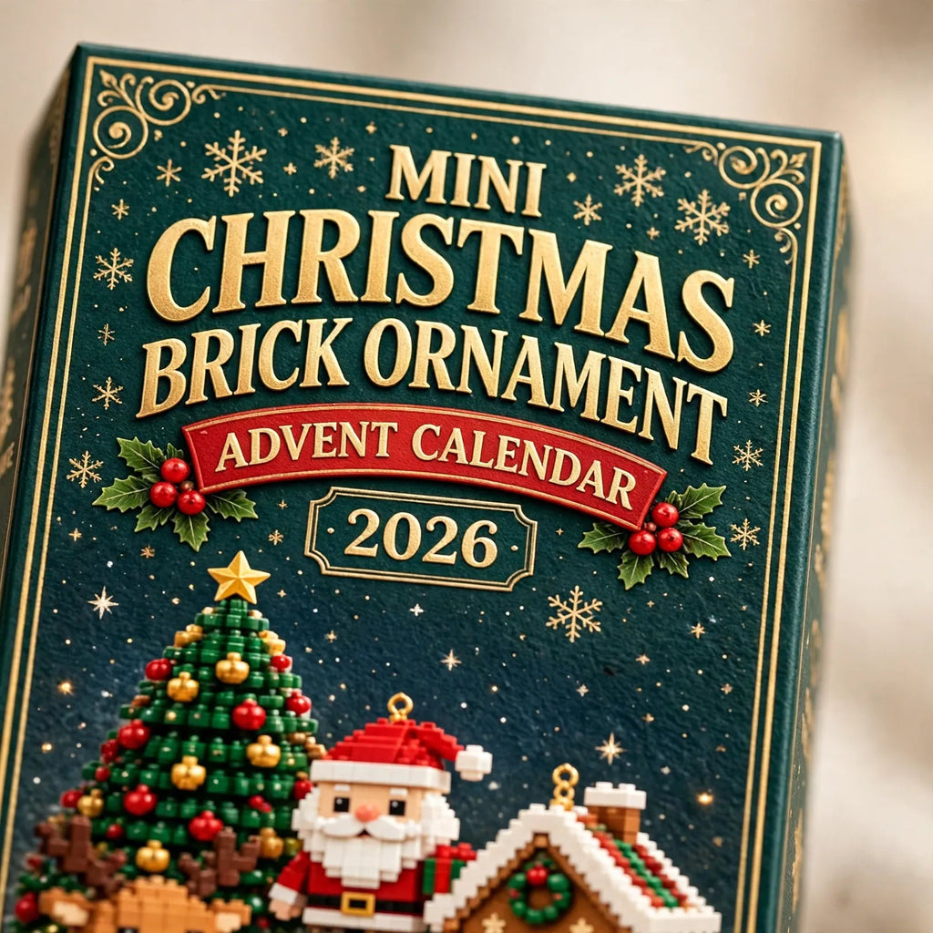 Tovika - Christmas Advent Calendar With Brick Ornaments Count Down To Christmas One Day At A Time