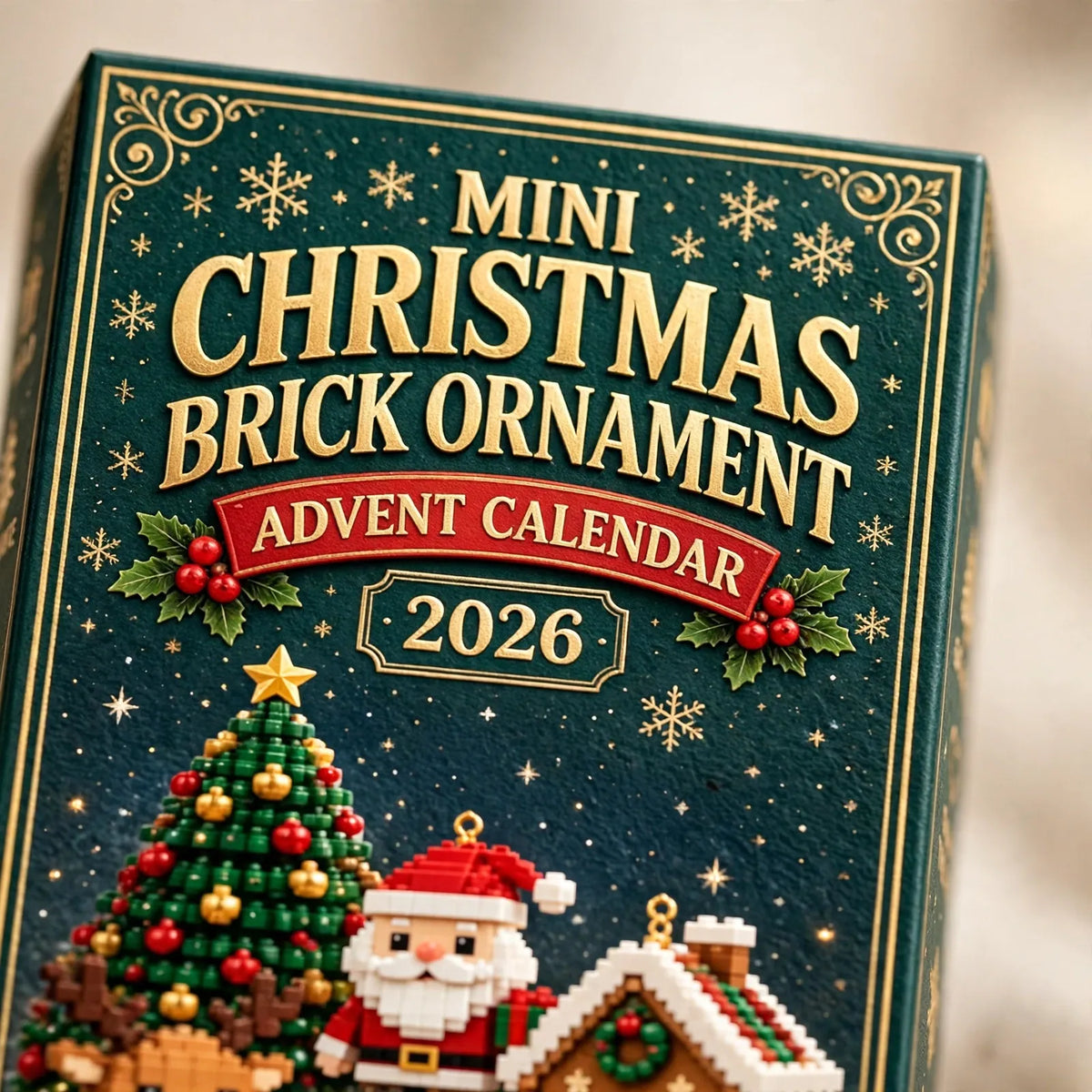 Tovika - Christmas Advent Calendar With Brick Ornaments Count Down To Christmas One Day At A Time