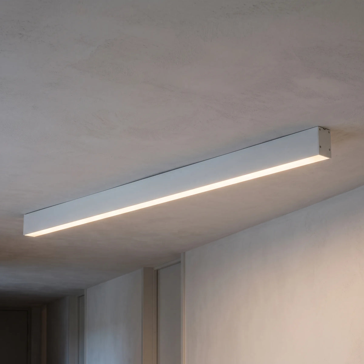 Trakon - Linear Flush Mount Ceiling Light Brightening Long Hallways And Corridors